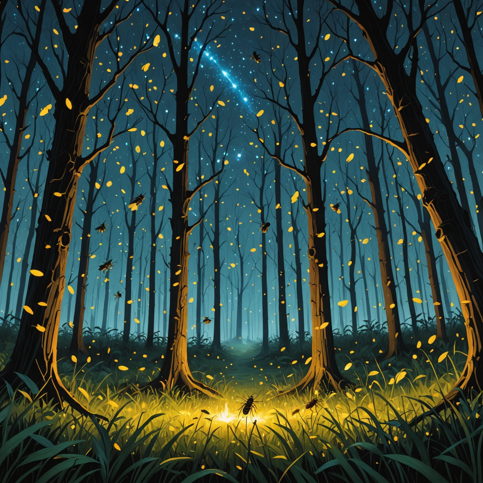 Светлячки: загадочные создания, освещающие ночной мир