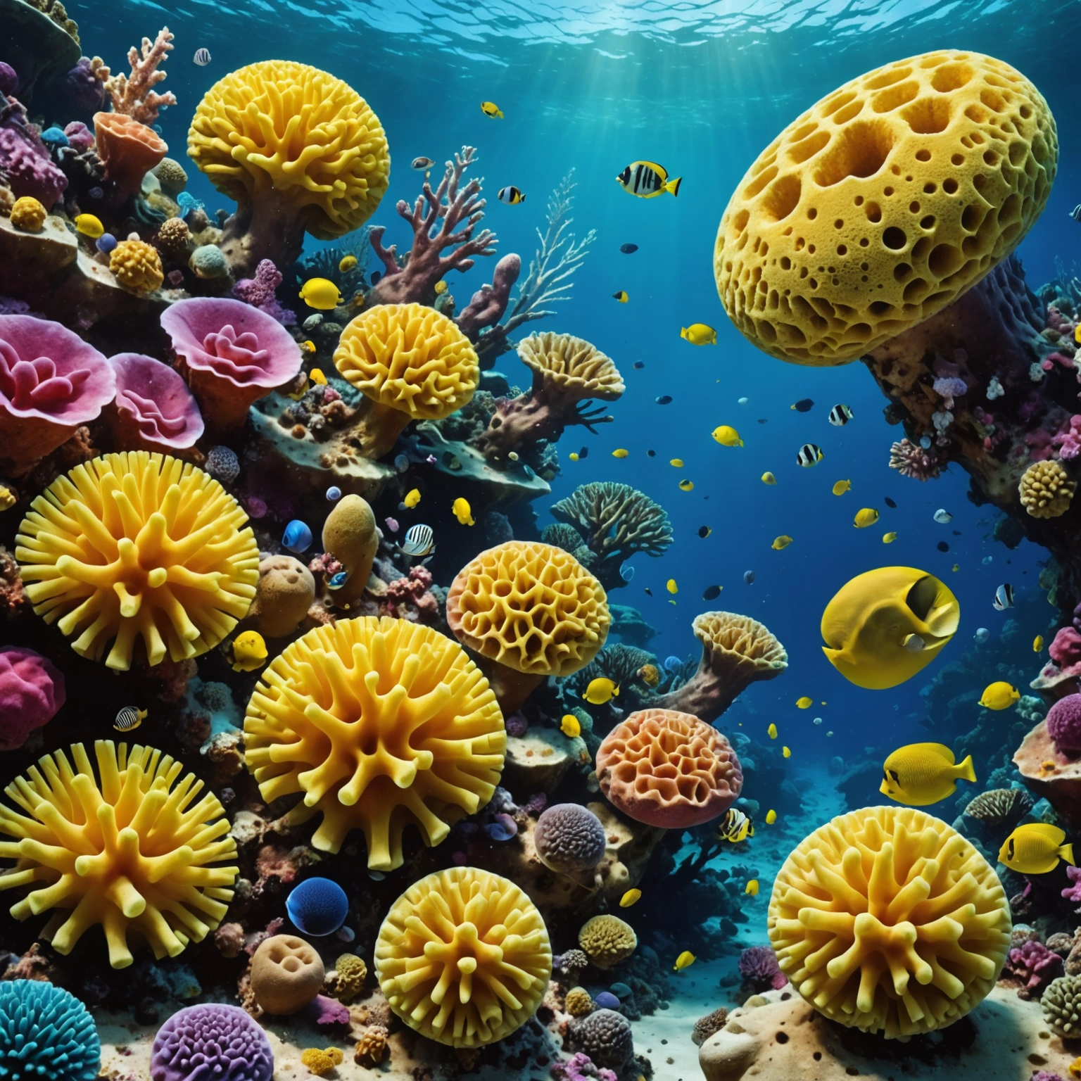 Губки: удивительный мир пор и питания