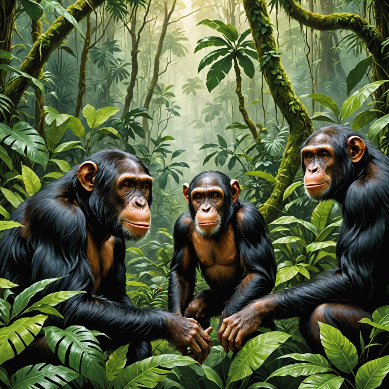 Самые умные обезьяны: Шимпанзе и орангутаны