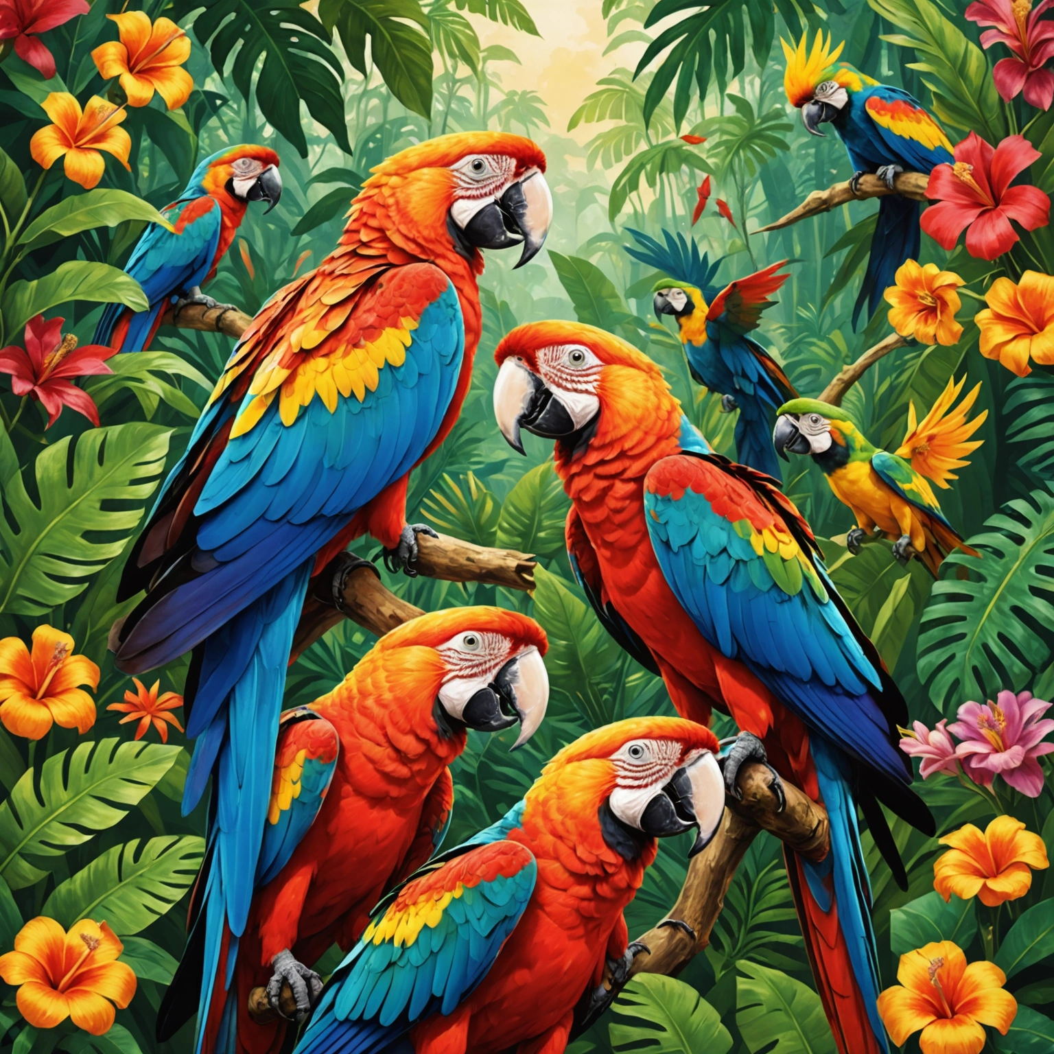 Самые красивые попугаи: Ара и какаду — великолепие в перьях