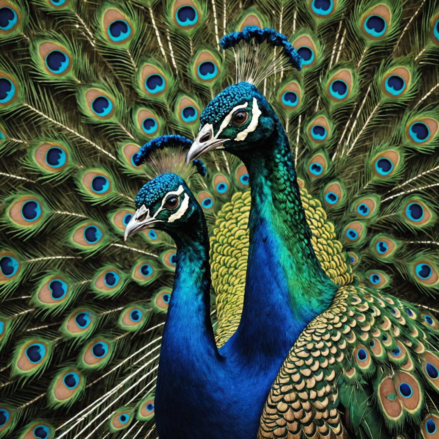 Самые красивые павлины: Индийский и яванский — исследуем великолепие природы