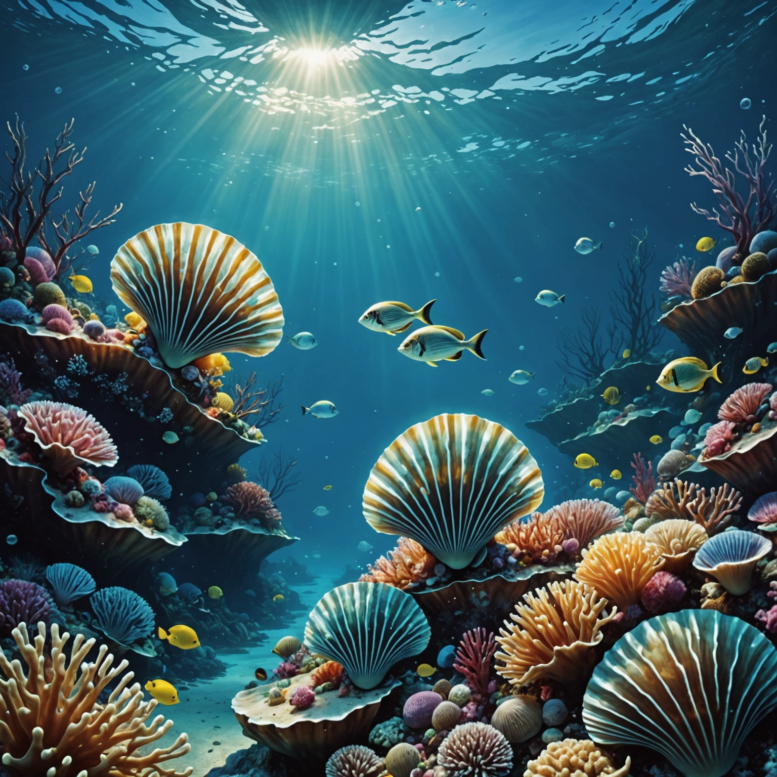 Погружение в мир самых красивых морских гребешков: Радужные и королевские