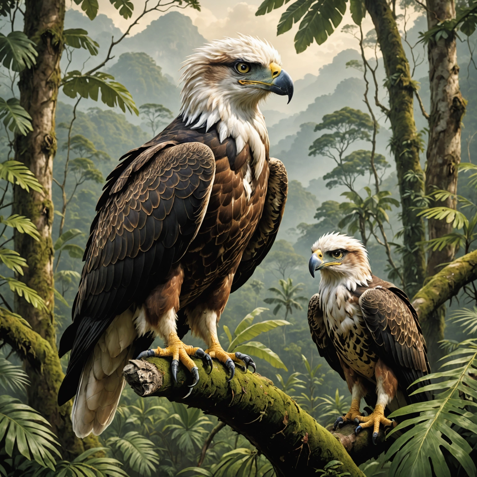 Введение в мир самых редких орлов: Филиппинский и гарпия