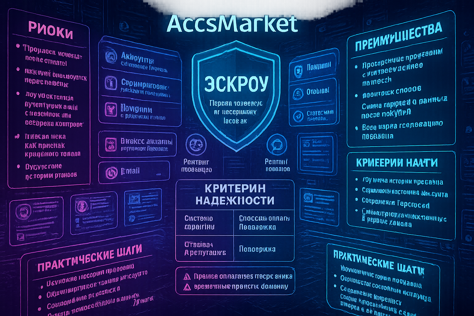 Как купить аккаунты онлайн безопасно: особенности продажи цифровых аккаунтов и выбор анонимного маркетплейса