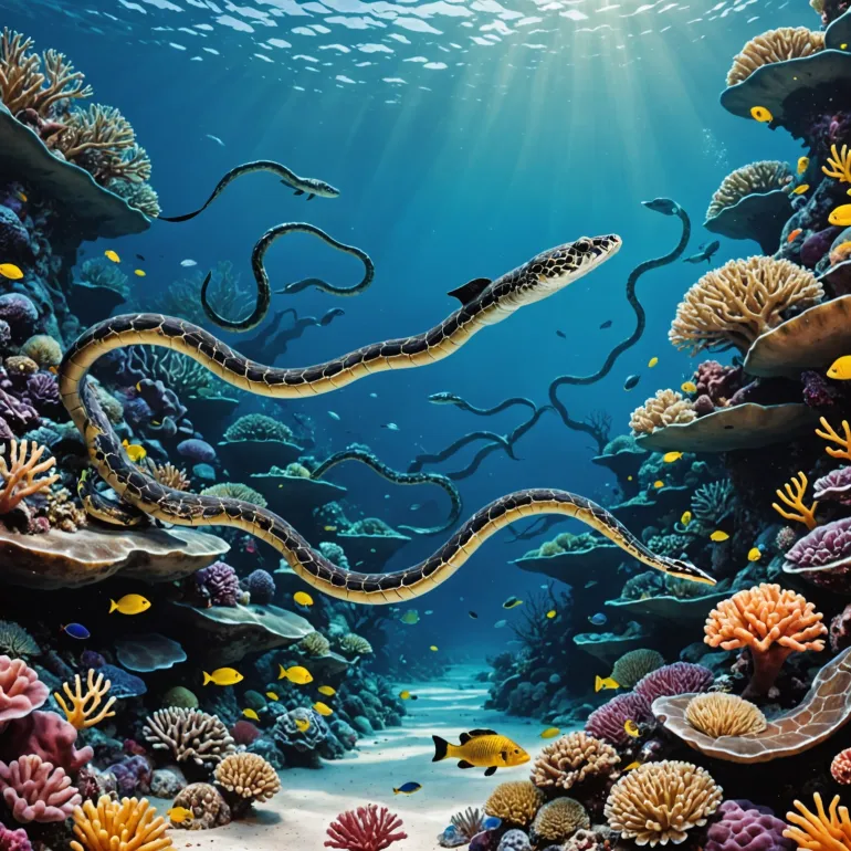 Морские змеи: удивительный мир подводных обитателей