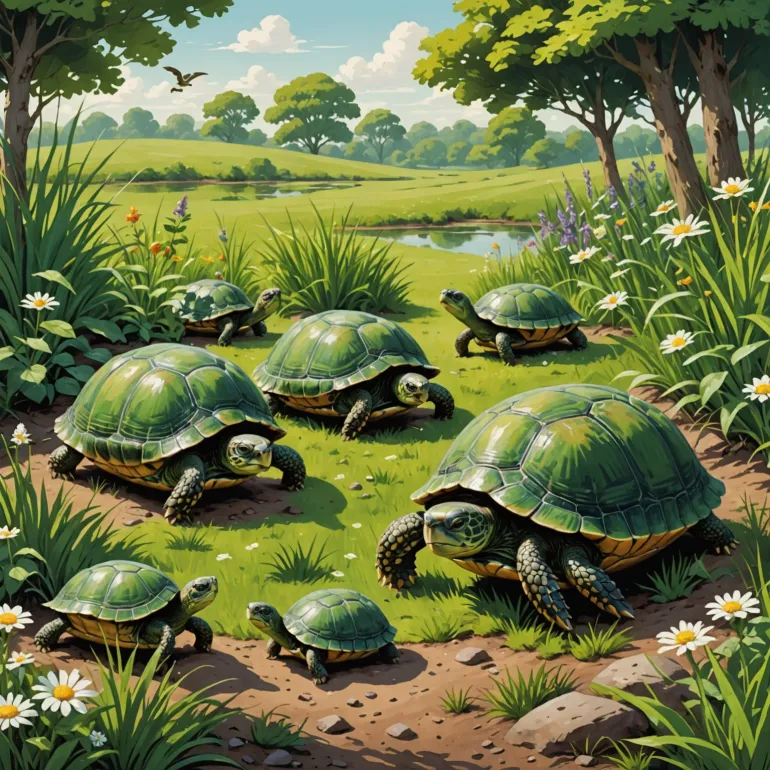 Черепахи: медленные обитатели травянистых уголков природы