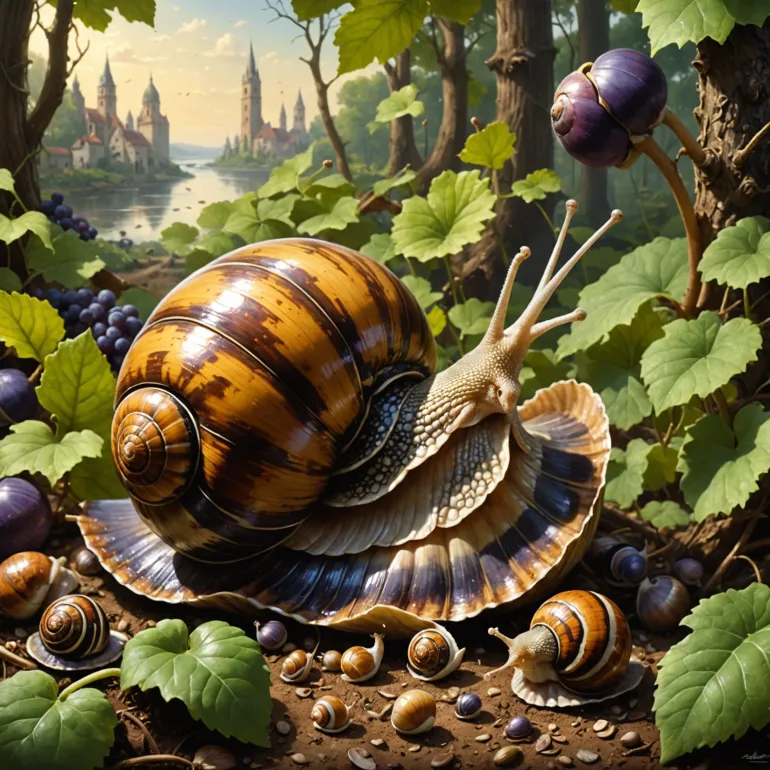 Самые красивые улитки: Ахатины и виноградные – удивительный мир медлительных красот