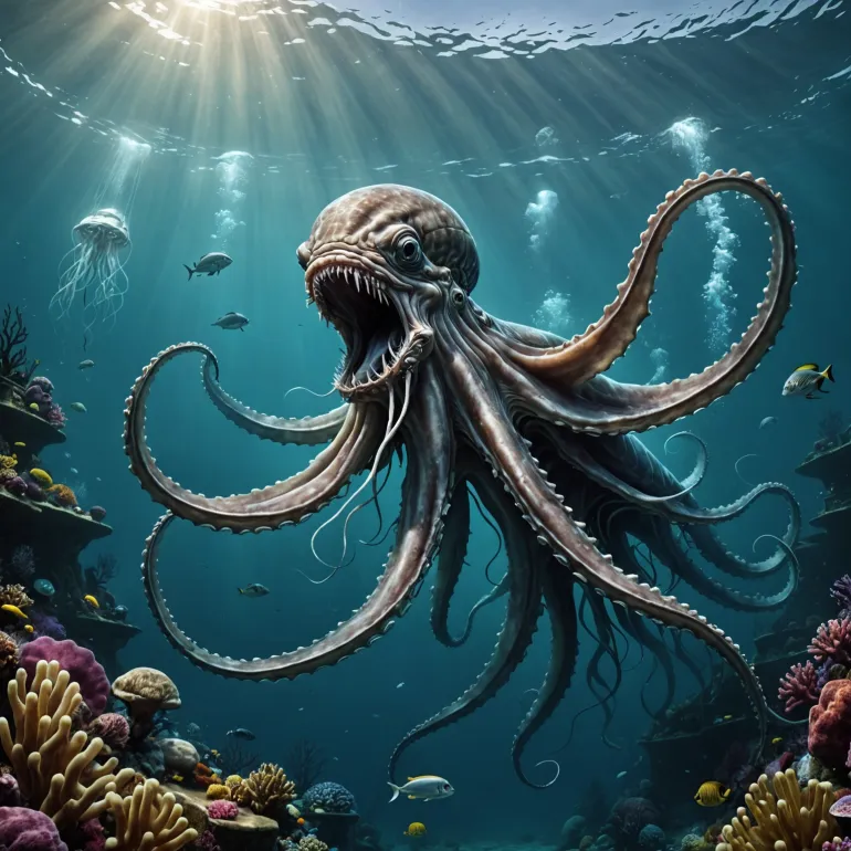 Самые большие кальмары: Гигантский и колоссальный мир морских титанов