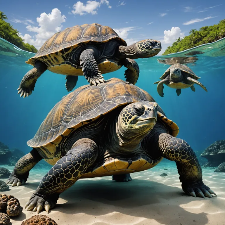 Самые большие черепахи: Кожистая и галапагосская – гиганты природы