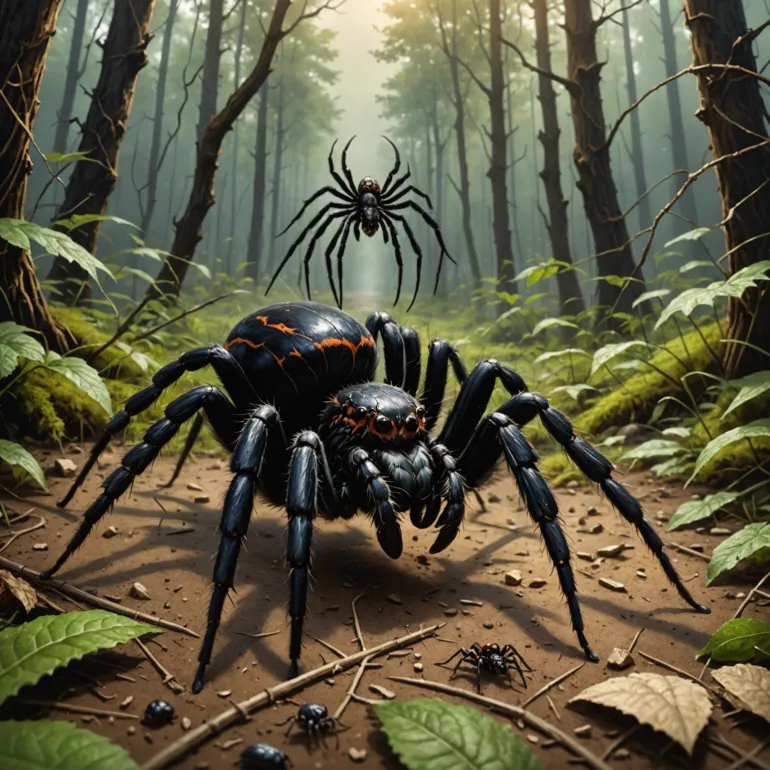 Самые опасные пауки России: Каракурт и тарантул