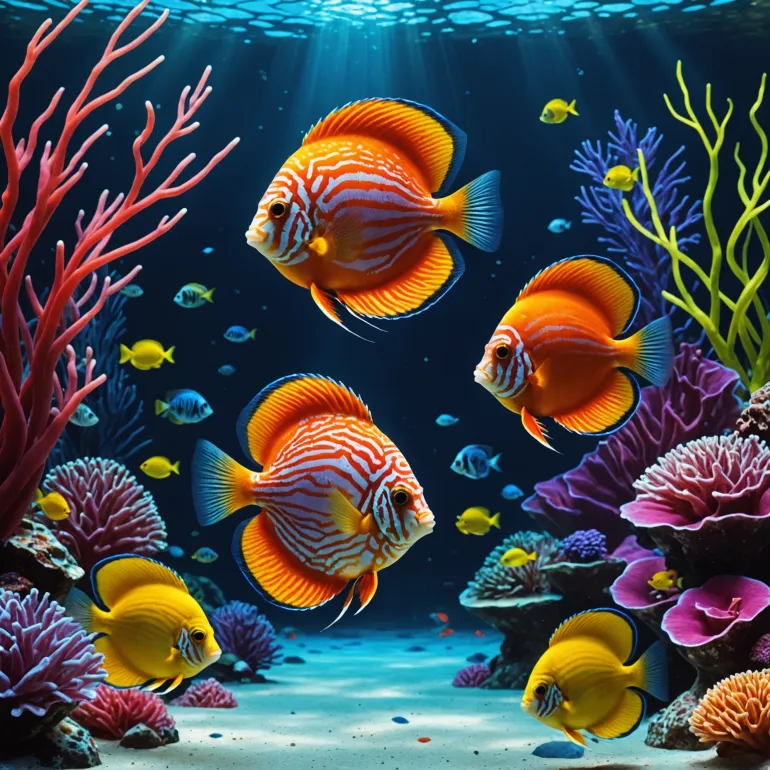 Погружение в мир самых красивых аквариумных рыбок: Дискус и неон