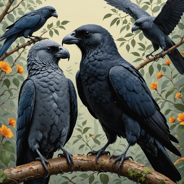 Самые умные птицы: погружение в мир воронов и жако