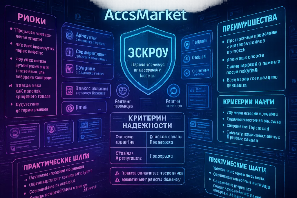 Как купить аккаунты онлайн безопасно: особенности продажи цифровых аккаунтов и выбор анонимного маркетплейса