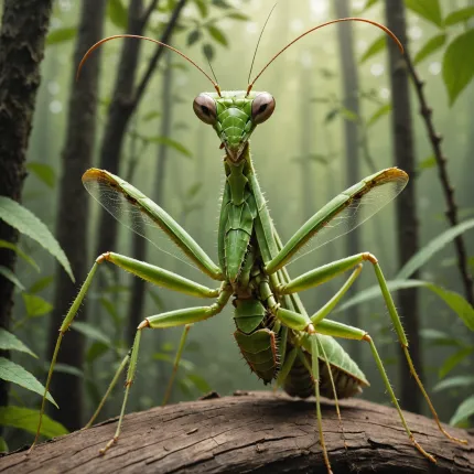Захватывающий мир богомолов: удивительные лапы и охотничьи навыки