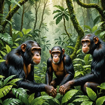 Самые умные обезьяны: Шимпанзе и орангутаны