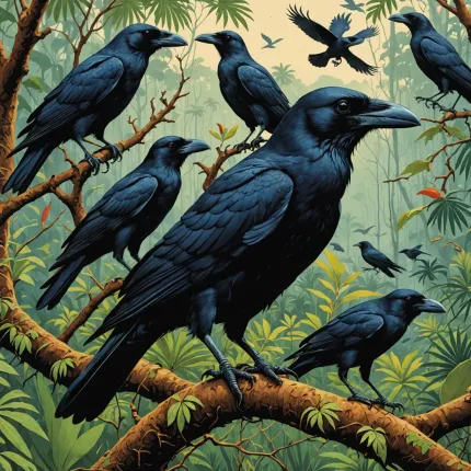 Самые умные вороны: Загадка интеллекта птиц и почему Новокаледонская ворона поражает учёных